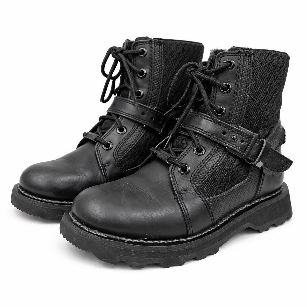 Harley-Davidson Hamlyn 6-Inch Black Motorcycle Riding Boots Women Sz 7 D87185